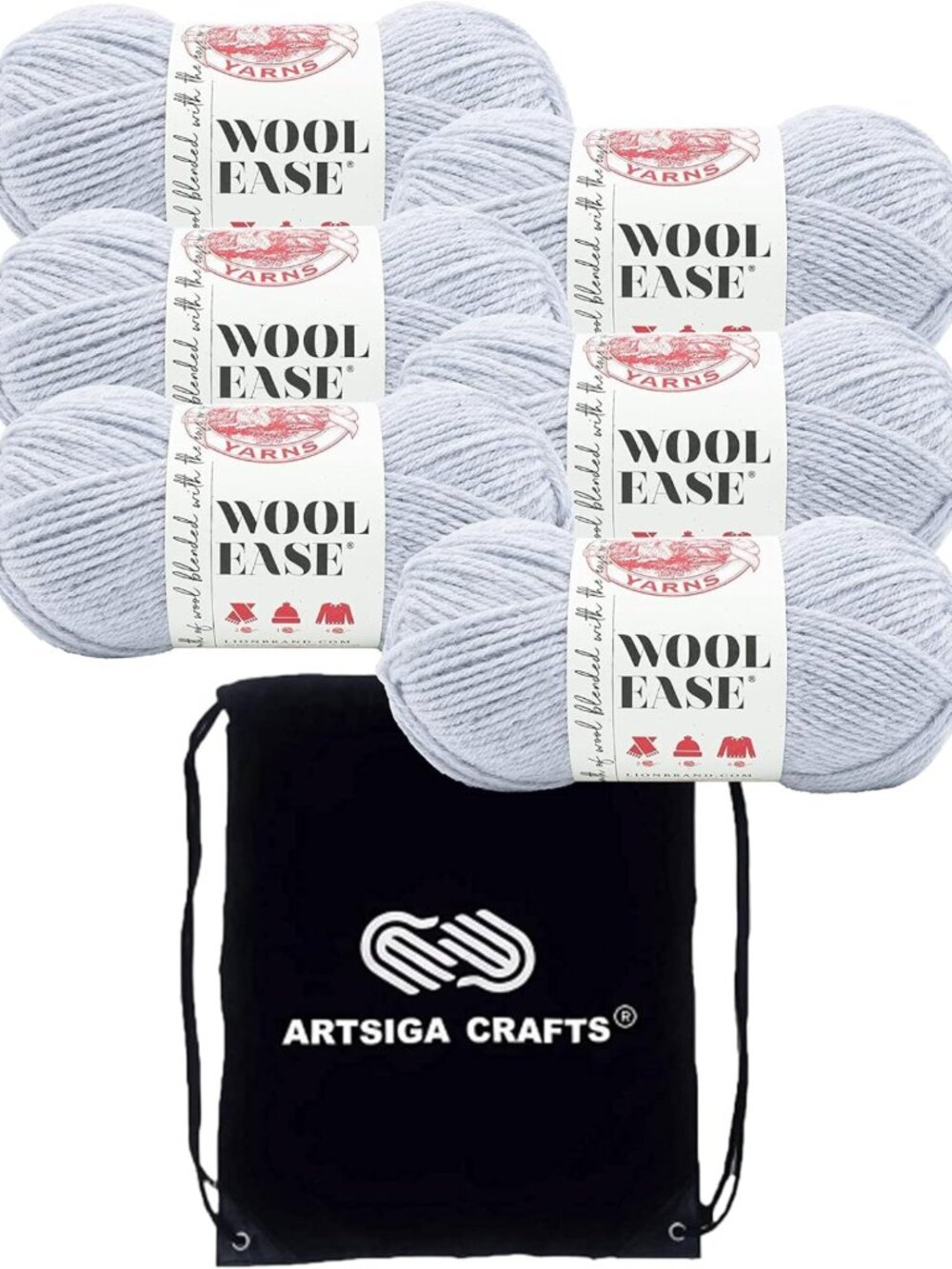 Cozy Wool Blend Yarn in Icicle - Soft, Durable, Perfect for Knitting & Crochet